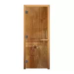 Дверь стеклянная "ДЕРЕВО" СТАНДАРТ 1900х700 (8мм, 3 петли 710 CR, коробка осина)